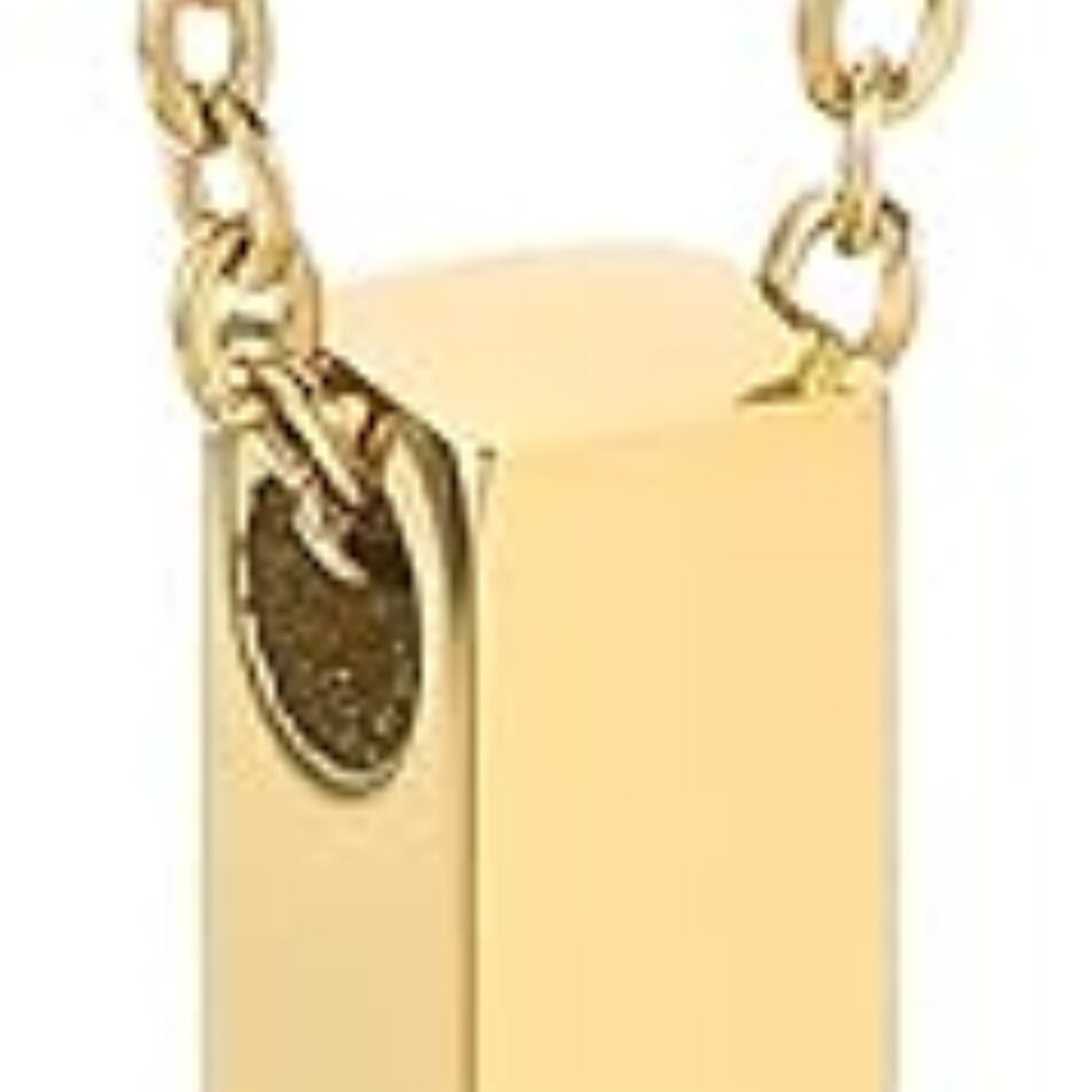 NIB- Stainless Steel Bar Pendand Necklace - Picture 4 of 5